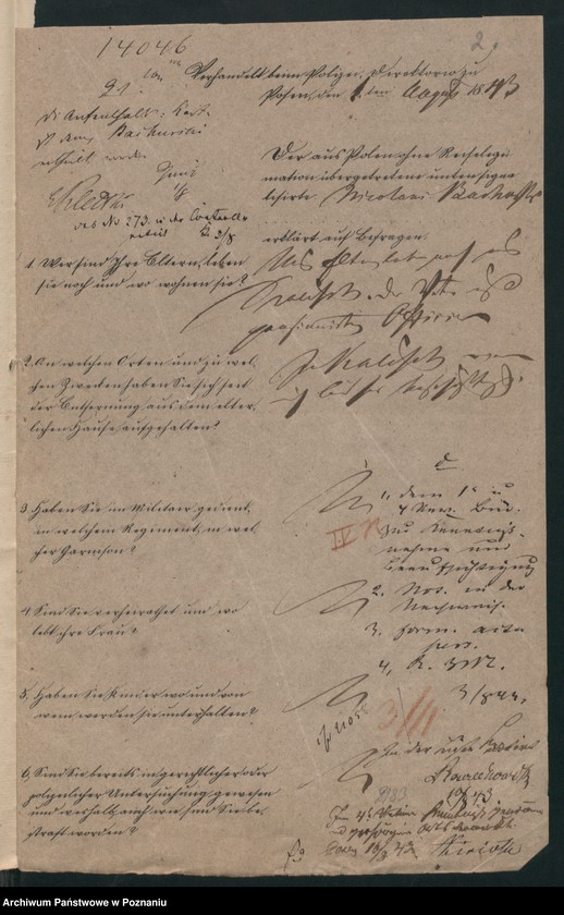 Obraz 5 z jednostki "A. betr. den polnischen Überläufer Lithografen Nicolaus Bachurski /Leon Lambruczewski/"