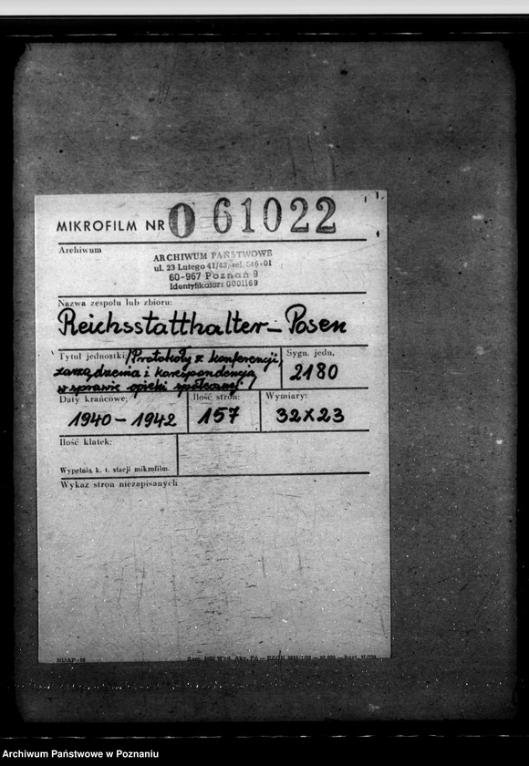 Obraz 2 z jednostki "Protokoły z konferencji, zarządzenia i korespondencja w sprawie opieki społecznej"