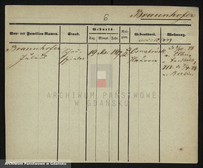 image.from.unit.number "Karty meldunkowe: Brauner - Bredull"