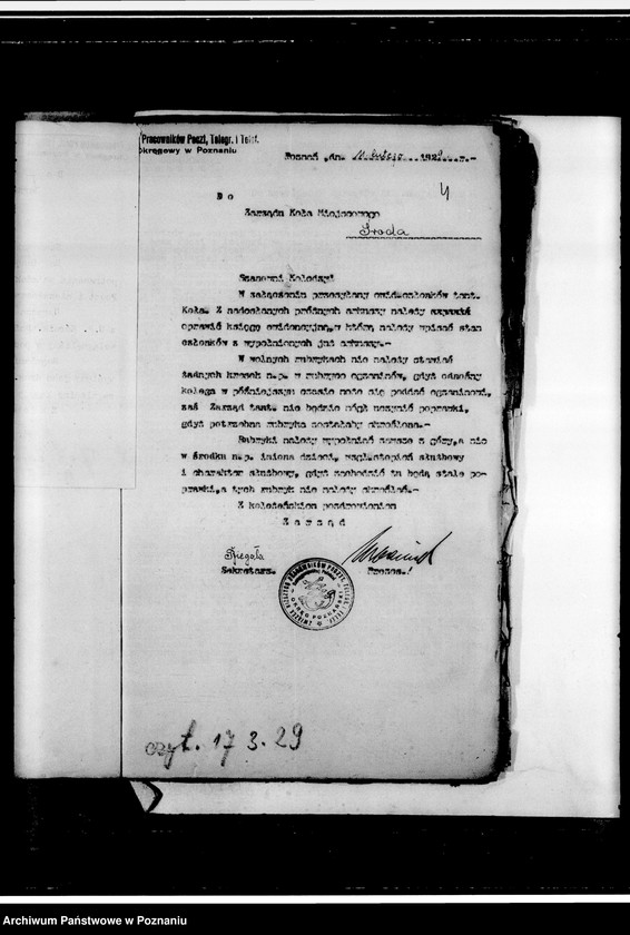 image.from.unit.number "Okólniki i korespondencja Zarządu Okręgowego"