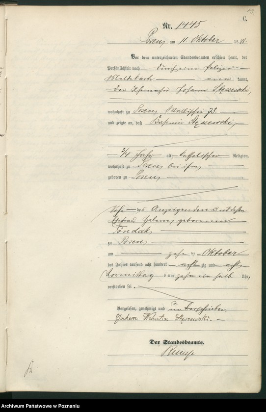 Obraz 16 z jednostki "Księga zgonów t. IV"