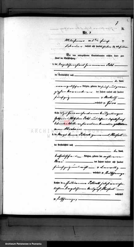 Obraz 8 z jednostki "Księga małżeństw"