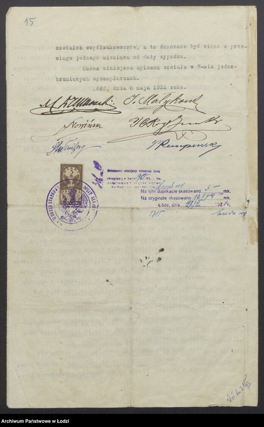 Obraz 17 z jednostki "„Jakor – M. Drewnowski, S. Nowicki, S. Weinberg” – Biuro ekspedycyjno-transportowe spółka komandytowa"