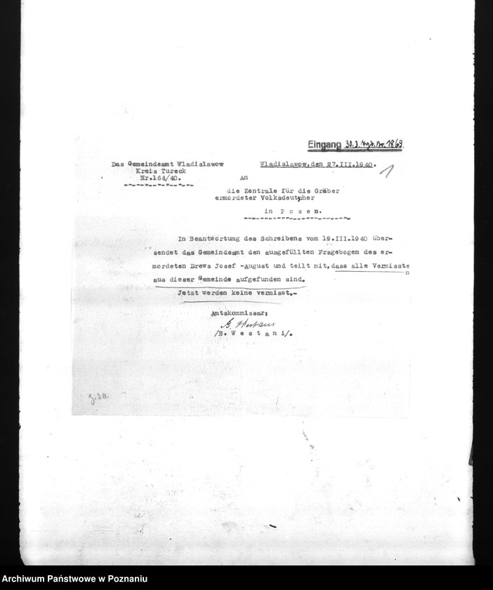 Obraz 5 z jednostki "Amtliche Meldungen Kreis Turek"