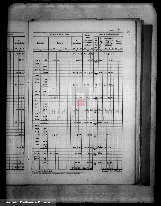 Obraz 17 z jednostki "/Obliczenie pomiarowe obrębu Dębowo i Dąbrowa w powiecie wyrzyskim wraz ze szkicami polowymi/"