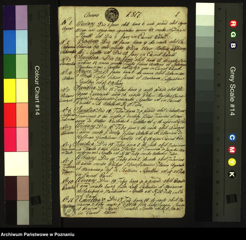 Obraz 3 z jednostki "Księga zgonów"