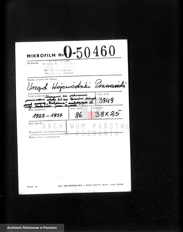 Obraz 2 z jednostki "Uznanie za ochronne powierzchni około 25 ha terenów leśnych pod nazwą,,Bibianna" należących do majątku Malanów powiat turecki"