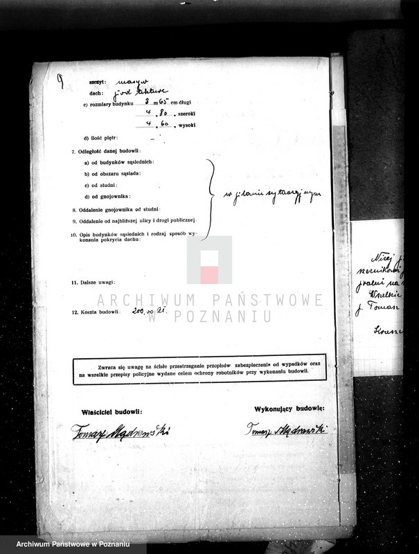image.from.unit.number "Zatwierdzenie projektu rzeźni miejskiej w Kruszewie własność Tomasz Mądrawski"