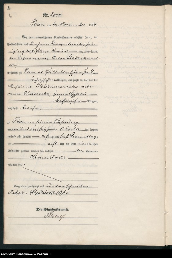 Obraz 9 z jednostki "Księga urodzeń t. V"