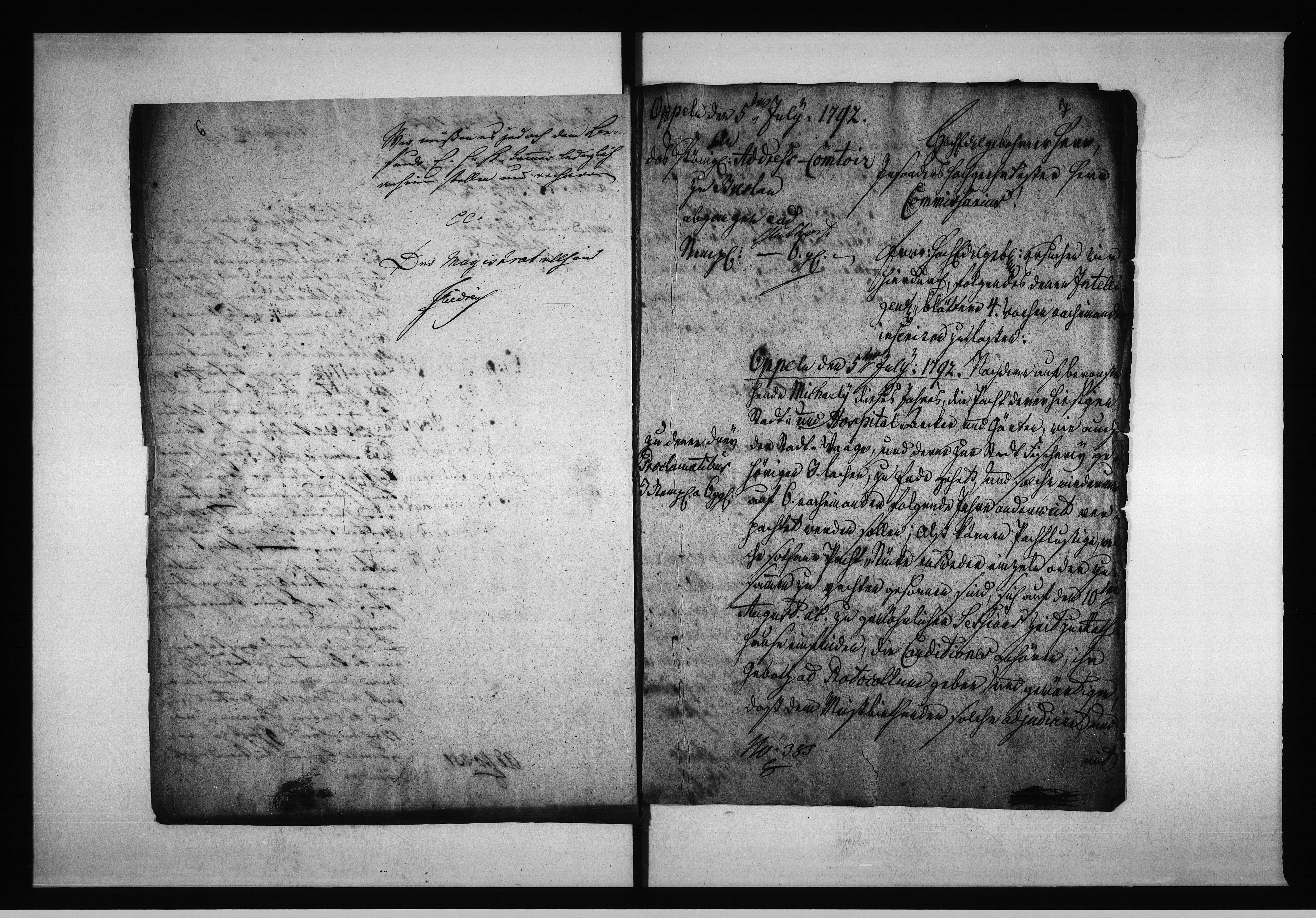 Obraz 10 z jednostki "Acta die Verpachtung derer Städtischen und Hospital Acker=Stücken betreffend. Vom 1792 bis März 1798 und von 1798 bis 1804 [...] Vol. III"