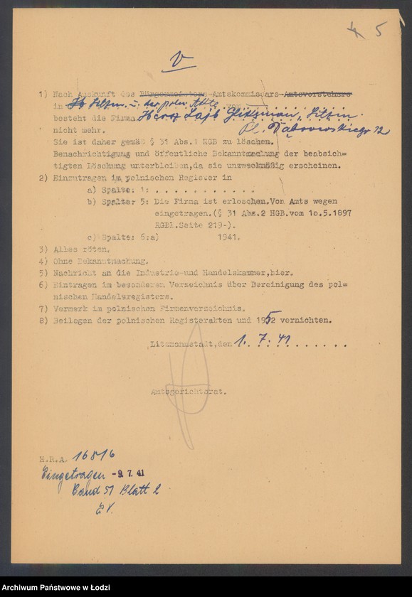 Obraz 7 z jednostki "Hersz Lajb Gliksman- tkalnia mechaniczna"