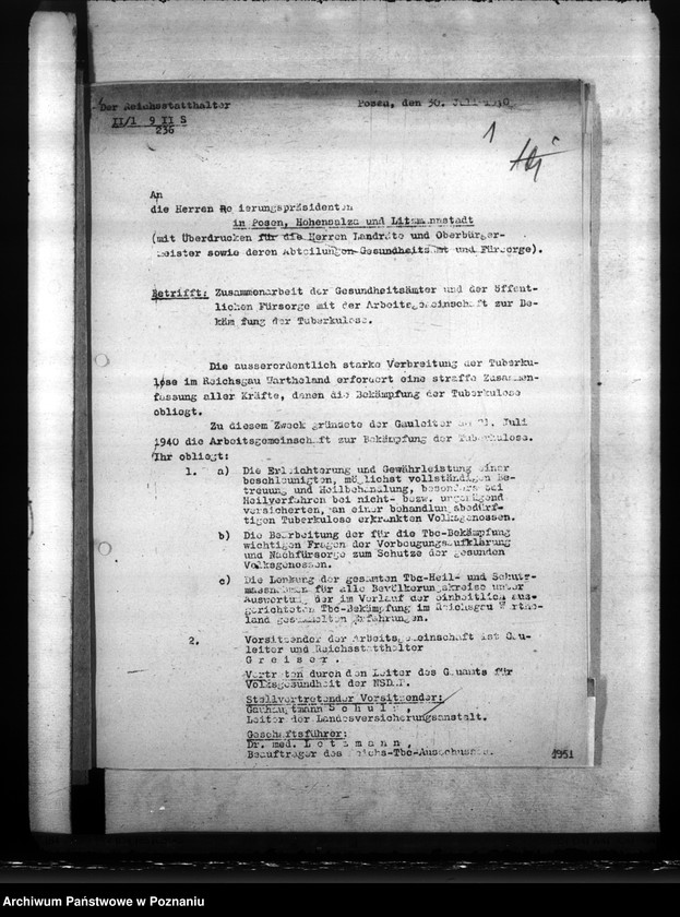 Obraz 5 z jednostki "Unterbringung der Gesundheitsämter. Ernährungsmängel. Schwesternstationen"