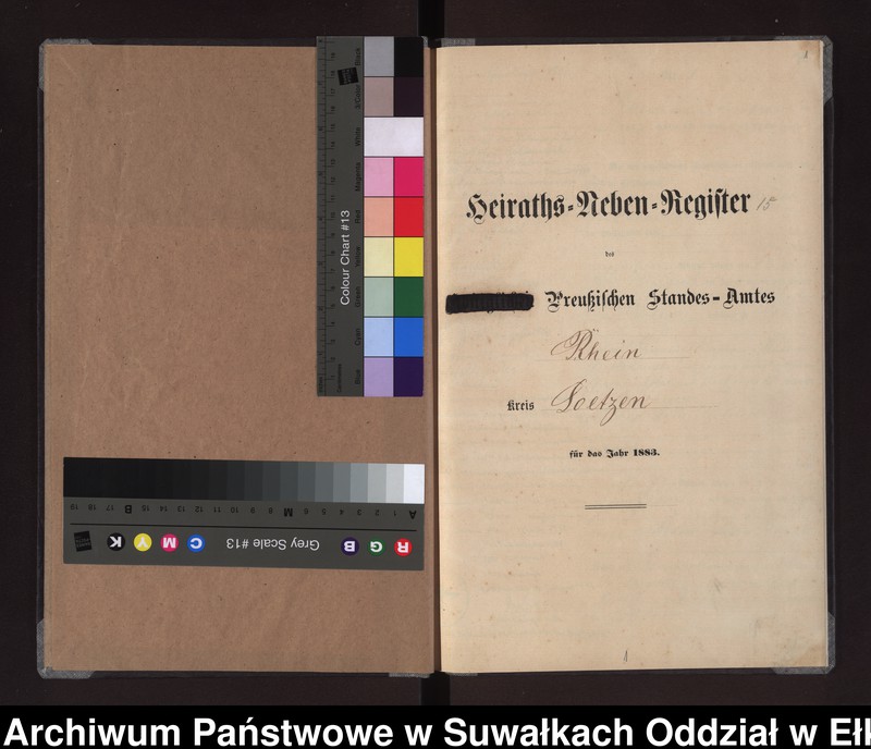 image.from.unit.number "Heiraths-Neben-Register des Preussischen Standes-Amtes Rhein Kreis Loetzen"