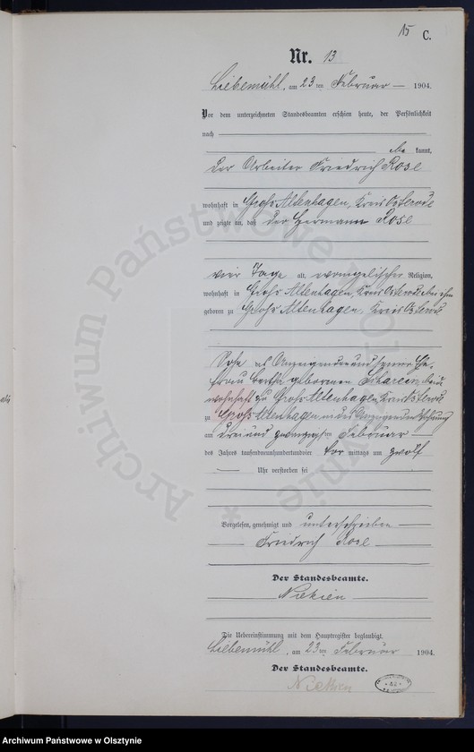 image.from.unit.number "Sterbe-Neben-Register Nr 1 - 71"