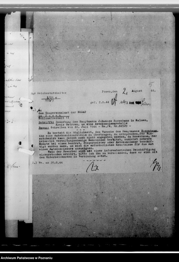 Obraz 9 z jednostki "Rosenbaum, Karl - komisarz obwodowy"