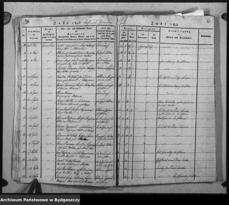 image.from.unit.number "Verzeichniss der Copulirten aus der evangel. Stadt- und Landgemeinde von Inowrazlaw Jahr 1826 bis incl. 1832 [1834]"