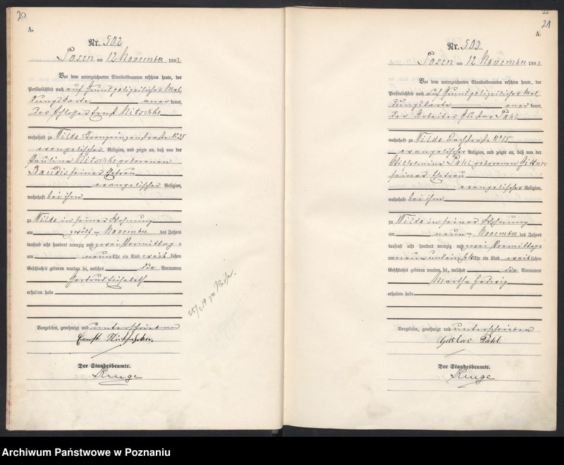 Obraz 13 z jednostki "Księga urodzeń t. II"