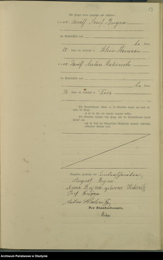 image.from.unit.number "Heiraths-Haupt-Register Nr 1 - 14; 1-17"