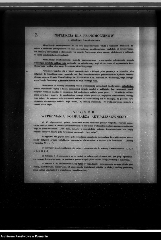 Obraz 6 z jednostki "Kwestionariusz Gazowni miejskiej w Czempiniu"