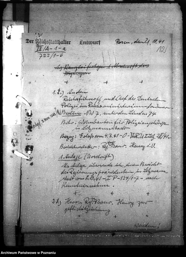 Obraz 17 z jednostki "Neubau. Wohnungen der Polizei - Litzmannstadt"