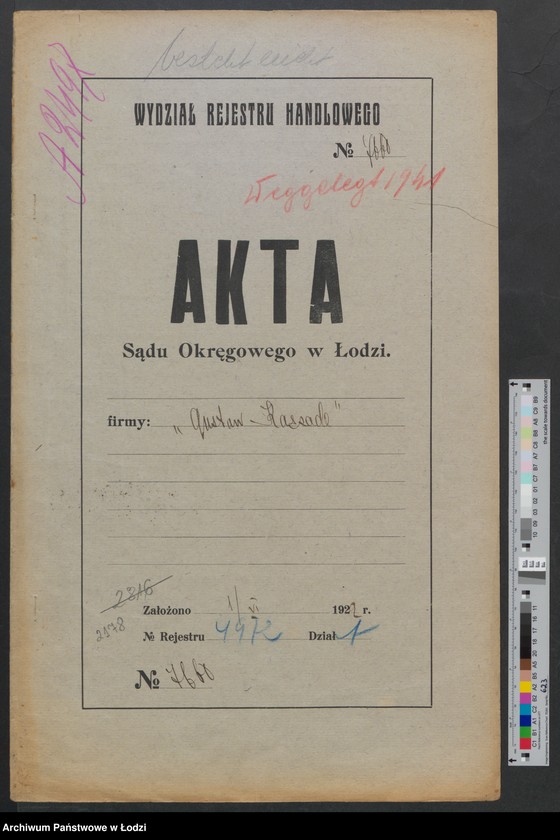 Obraz 2 z jednostki "Gustaw Koszade – kupno i sprzedaż przędzy i odpadków"