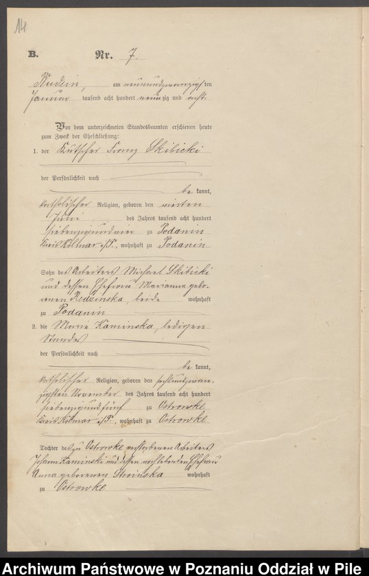 image.from.unit.number "Księga małżeństw"