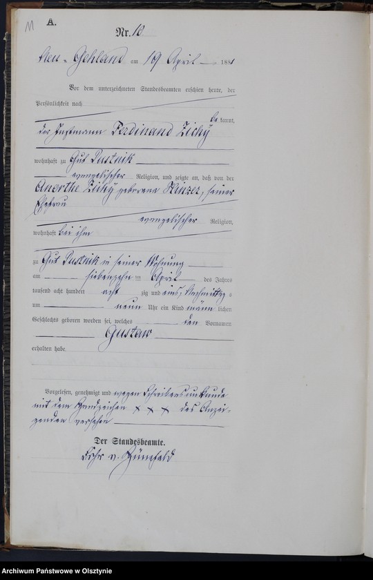 image.from.unit.number "Geburts-Haupt-Register Nr 1 - 43"