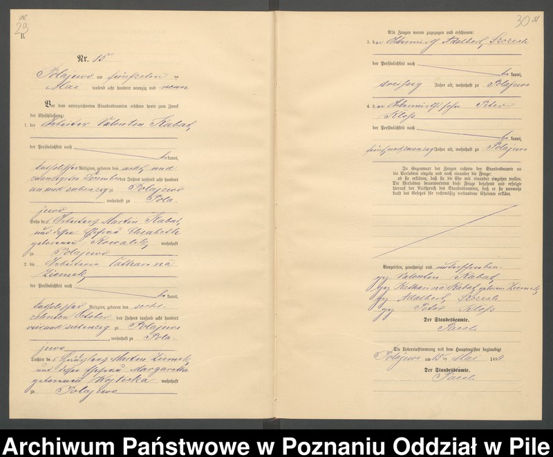 Obraz 18 z jednostki "Księga małżeństw"
