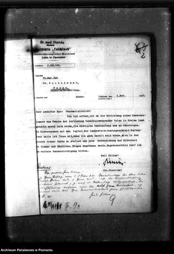 Obraz 6 z jednostki "Absonderung von Tbc-Kranken [Polen]."