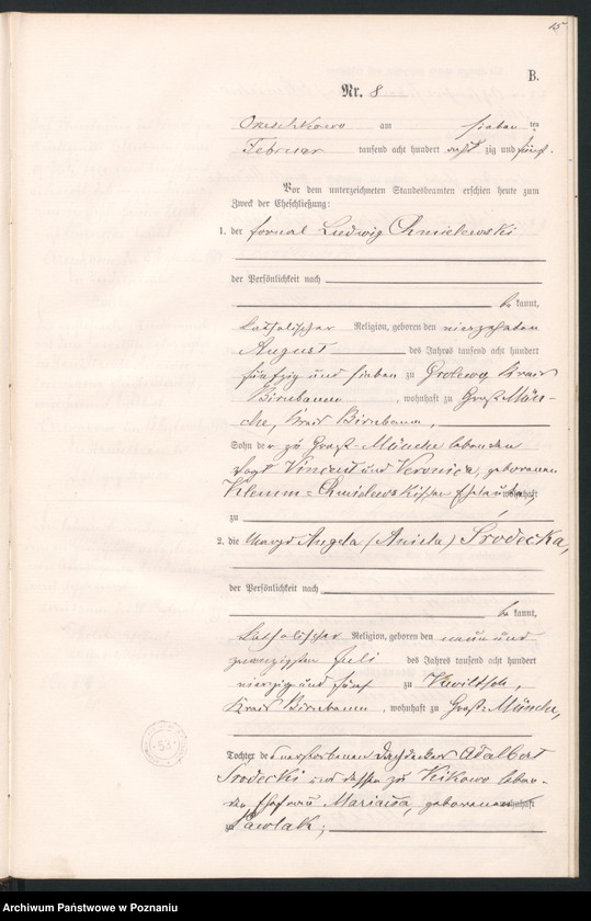 Obraz 18 z jednostki "Księga małżeństw"