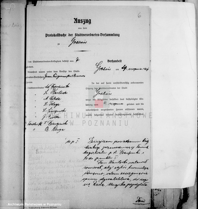 Obraz 10 z jednostki "Członkowie magistratu miasta Grabowa"