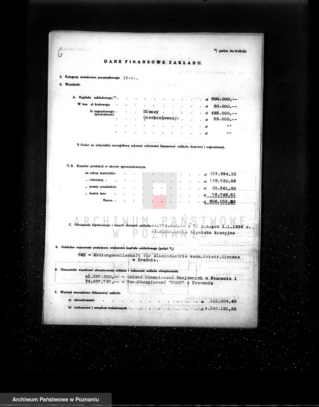 Obraz 10 z jednostki "Fabryka Szkła "Ujście" - Spółka Akcyjna dawniej Fr. Siemens"