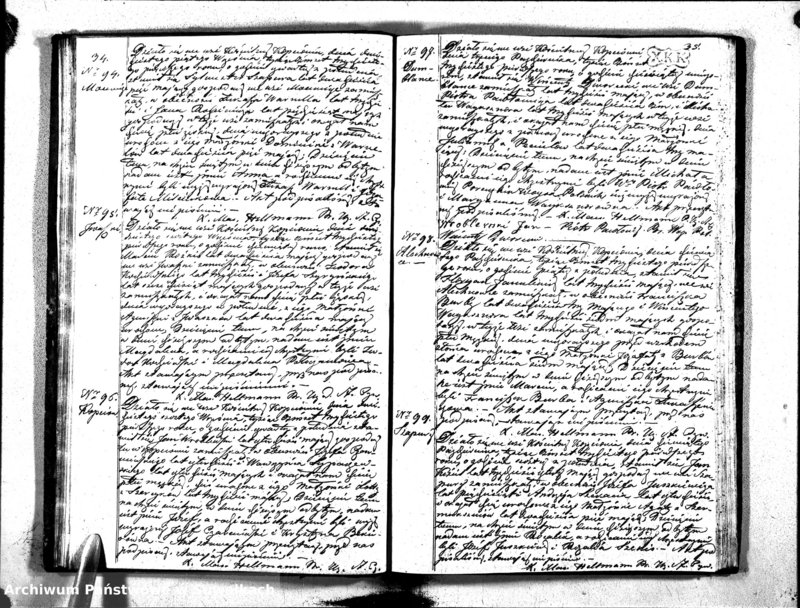 image.from.unit.number "Duplikat Aktów Urodzonych, Zaślubionych i Umarłych Parafii Kopciowskiey 1831 Roku"