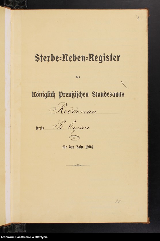image.from.unit.number "Sterbe-Neben-Register Nr 1 - 21"