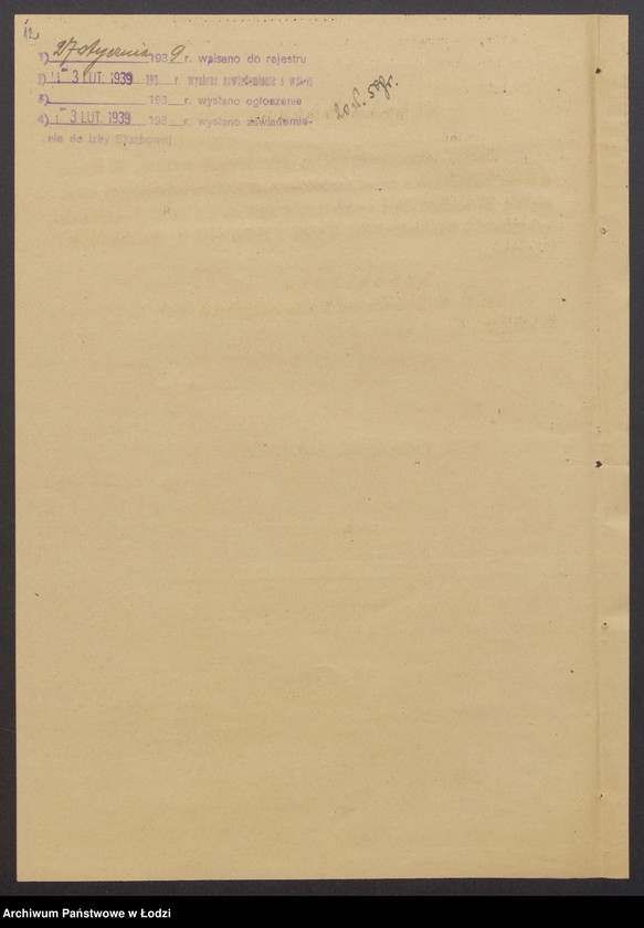 Obraz 14 z jednostki "Maurycy Żarski, Jakub Żarski, Samson Schor- wyrób i sprzedaż materaców włókienniczych w Pabianicach"