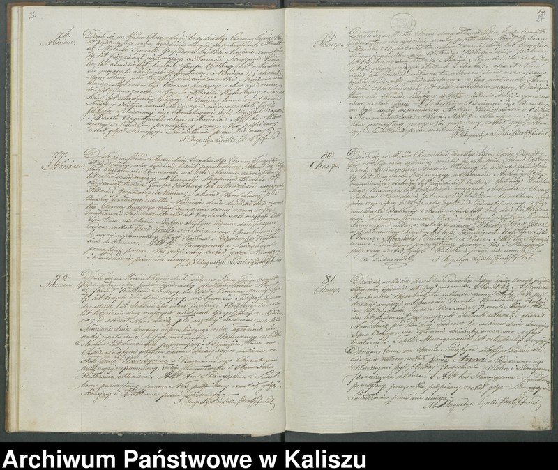 Obraz 18 z jednostki "Książka duplikat aktów urodzeń, zaślubień i zejść"