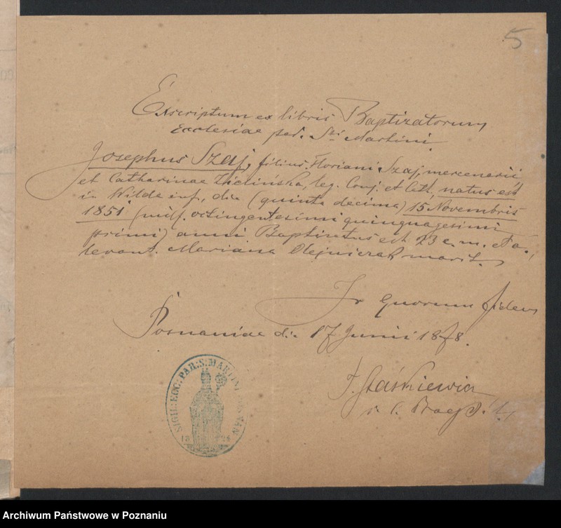 Obraz 7 z jednostki "Acta betreffend die Schrieftstücke nur §§ 28 bis 38,43,45 bis 50,55,65 und 66 der Reichsgesetz vom 6 Januar 1875 zum Heiraths -Register"