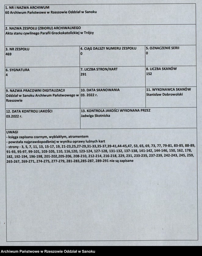 image.from.unit.number "Księga małżeństw dla miejscowości Trójca, Jamna Dolna i Jamna Górna"