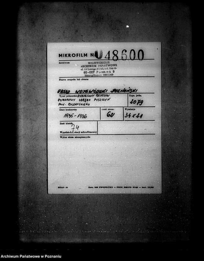 image.from.unit.number "Ostateczny rejestr pomiarowy obrębu Pyszczyn powiatu bydgoskiego"