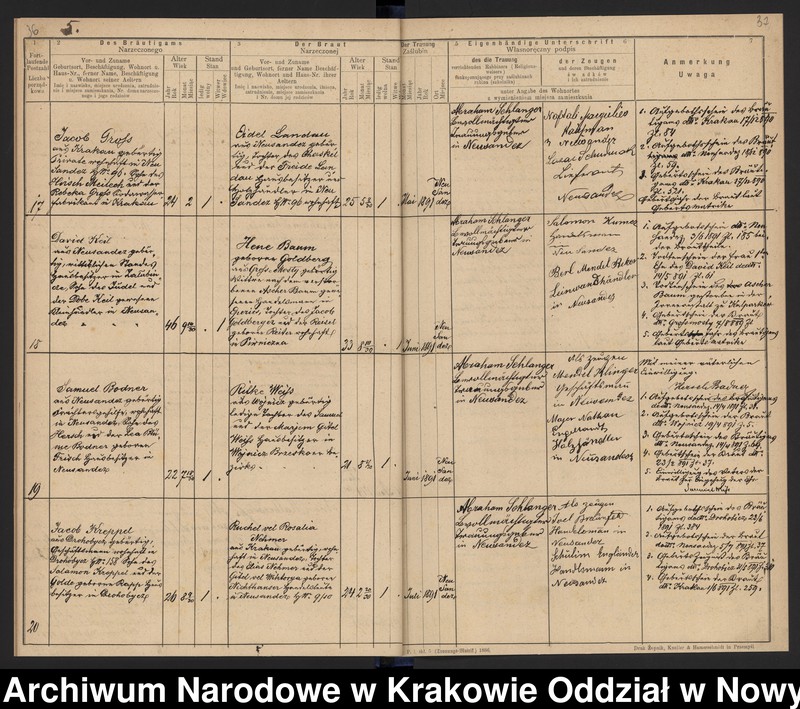 Obraz 13 z jednostki "Księga małżeństw"