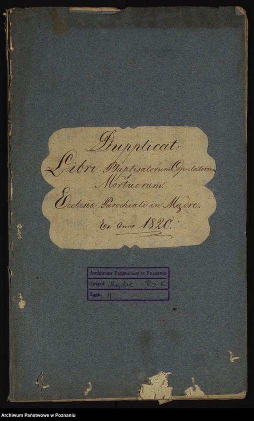 image.from.unit.number "Duplicat libri baptisatorum, copulatorum et mortuorum"