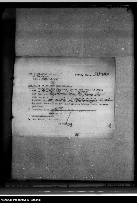 Obraz 5 z jednostki "Politische Beurteilungen der Angestellten"