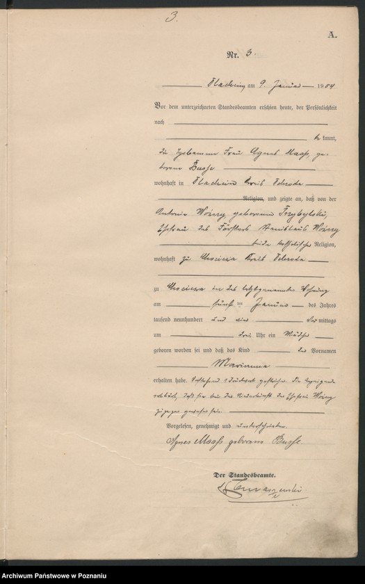 Obraz 6 z jednostki "Geburts-Haupt-Register"