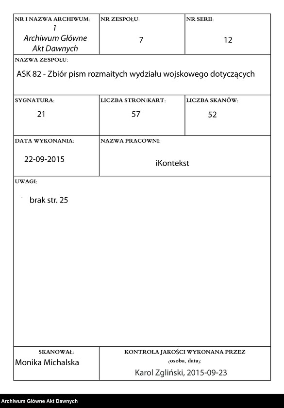 image.from.unit.number "Zbiór pism rozmaitych Wydziału Wojskowego tyczących, w. XVI - XVIII"