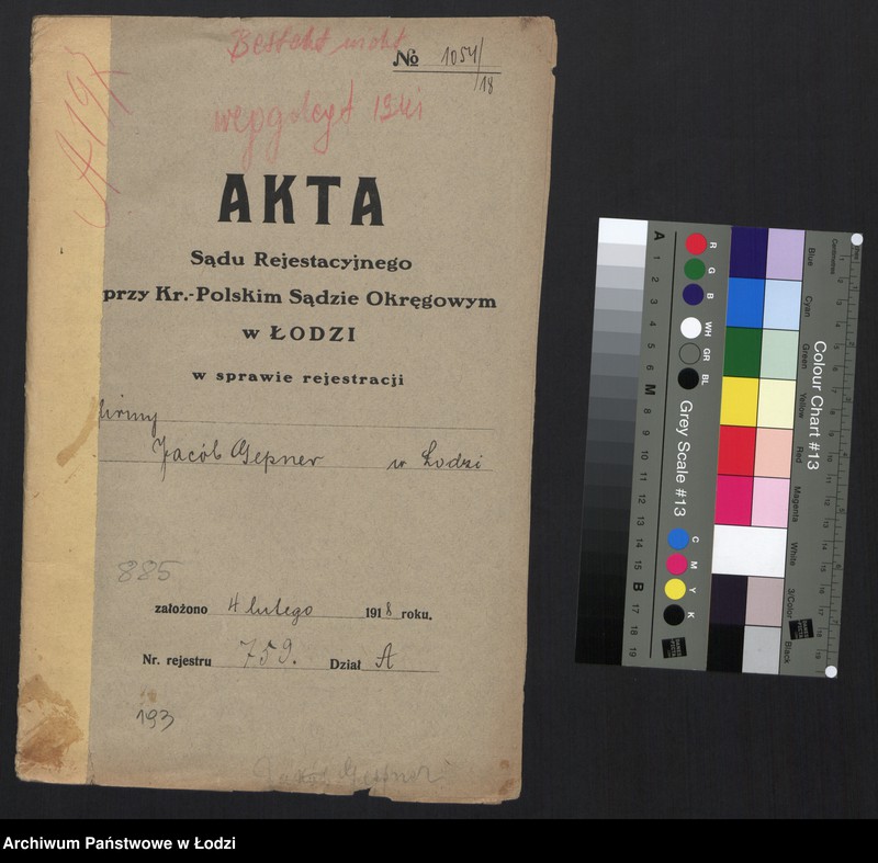 Obraz 2 z jednostki "Jacób Gepner- handel towarów tabacznych"