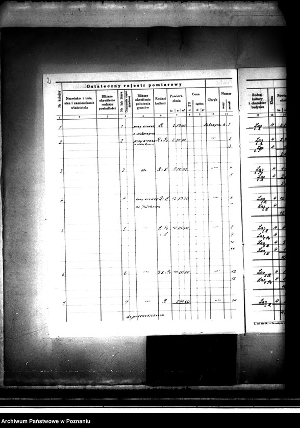 image.from.unit.number "Ostateczny rejestr pomiarowy majątku Lubczyna powiatu kępińskiego"