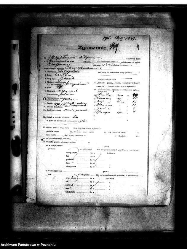 Obraz 9 z jednostki "/Parcelacje majątku Murzynówko powiat średzki/"