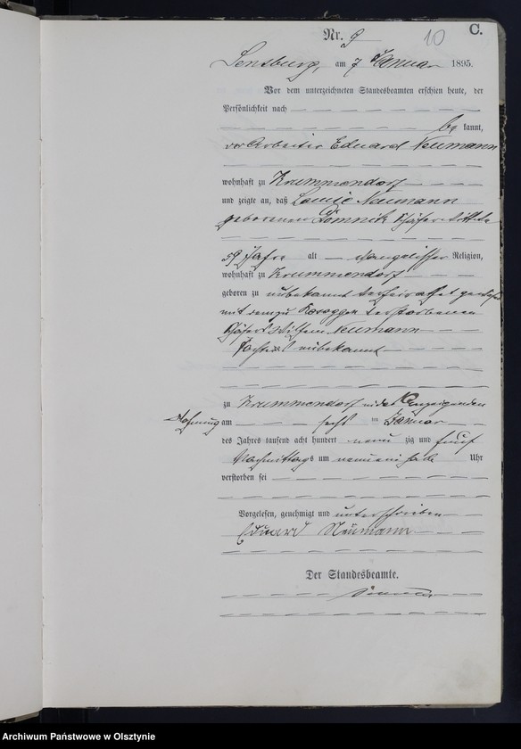 image.from.unit.number "Sterbe-Haupt-Register Nr 1 - 266"