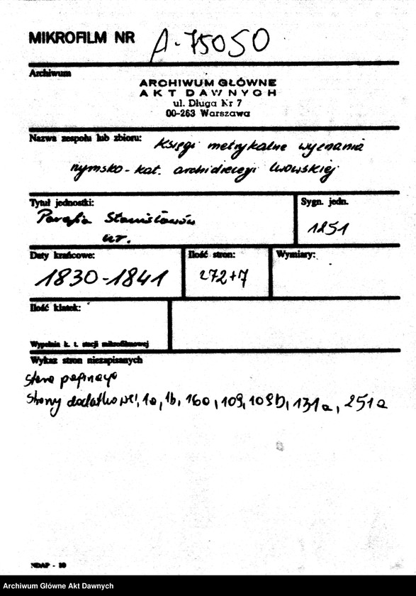 image.from.unit.number "Parafia: Stanisławów. Dekanat: Stanisławów. Księga metrykalna urodzeń tylko dla miasta Stanisławów. Tom XIX."