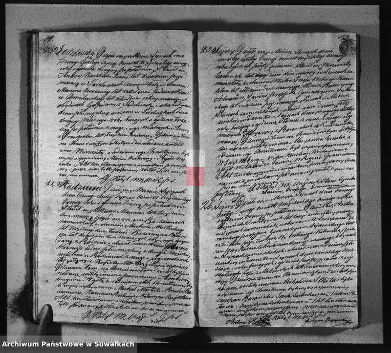 image.from.unit.number "Księga duplikat akt urodzonych, zaślubionych i umarłych w parafii sejneńskiey w roku 1838"